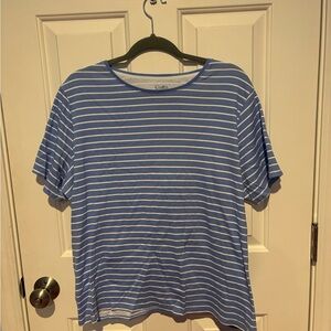 Striped Blue and White Tee